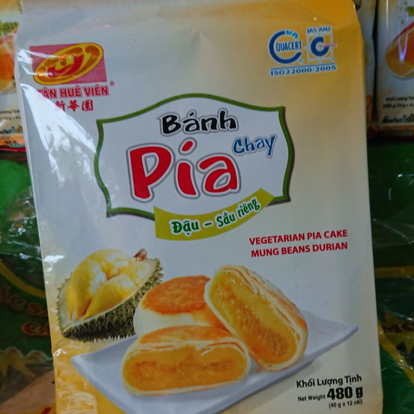 bánh pía kim sa chay sầu riêng 2 gói 24 cái
