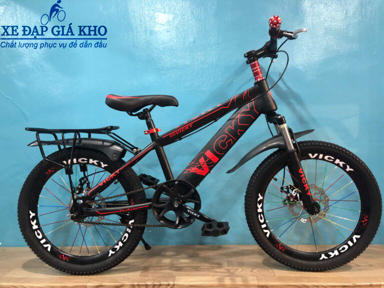 Xe Đạp Trẻ Em 20 Inch VICKY VIC20 – Màu Đen Đỏ
