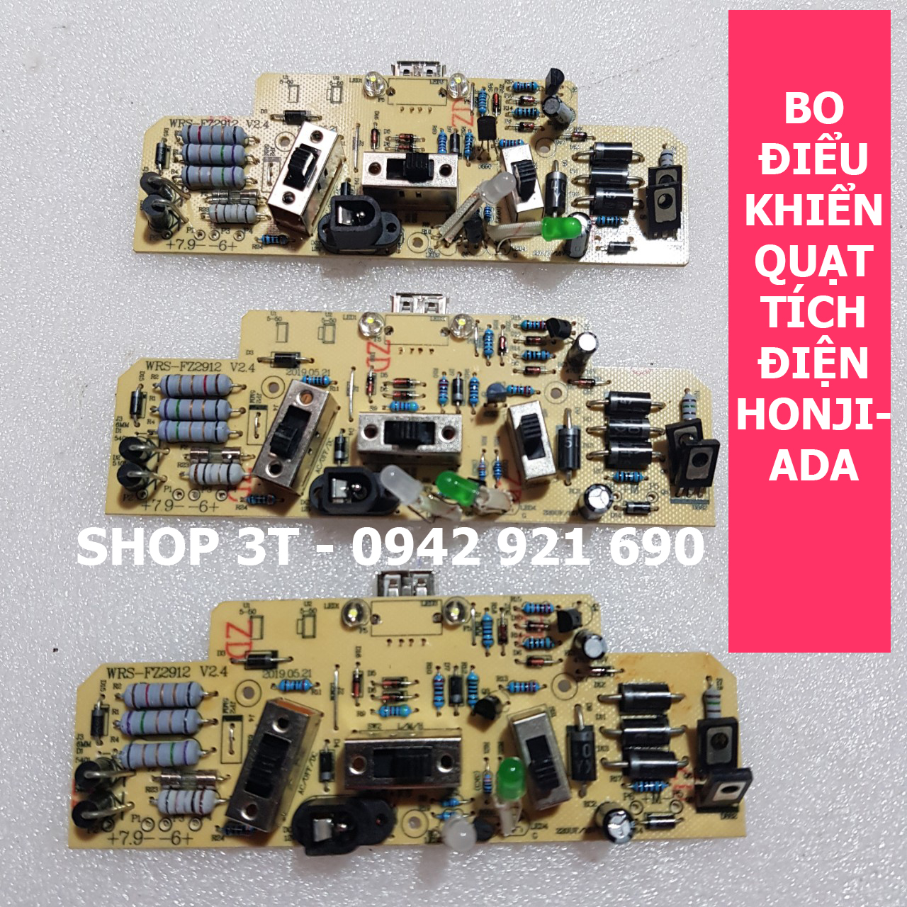 Mạch điều khiển quạt tích điện honjianda
