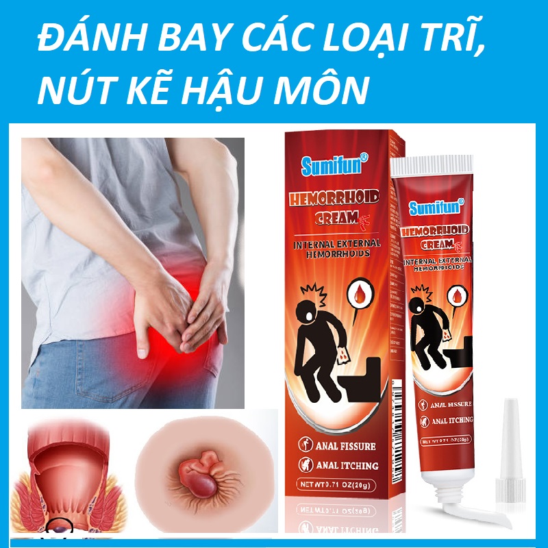 KEM BÔI HẾT TRĨ NỘI TRĨ NGOẠI TRĨ TỔNG HỢP KHÔNG CÒN BỊ NGỨA ĐAU RÁT Ở HẬU MÔN