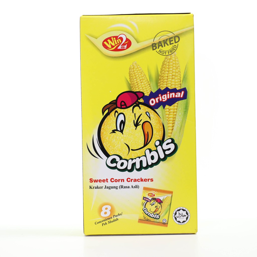 Bánh Cracker Vị Bắp Win 2 Cornbis (Hộp 144g)