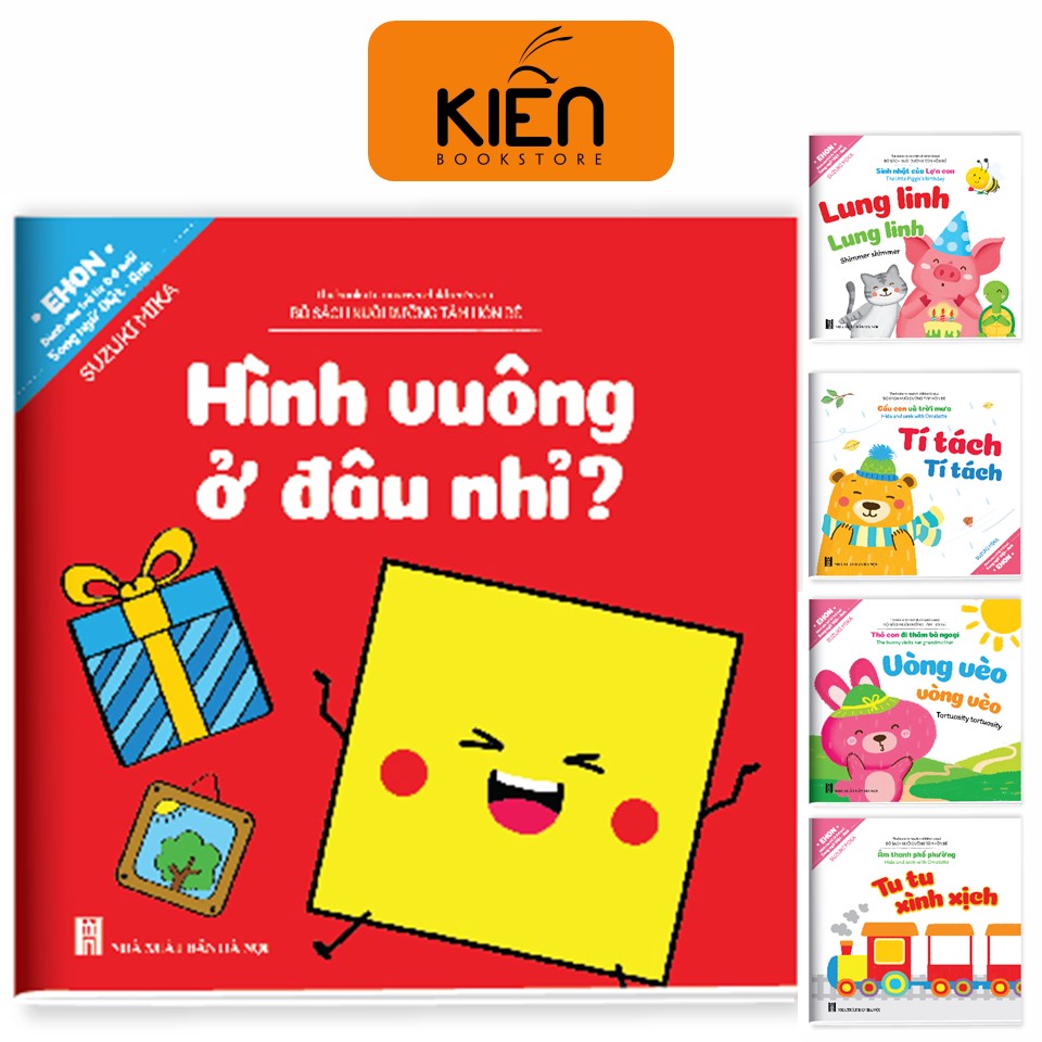 Sách ehon nhật bản - sách thiếu nhi - ehon song ngữ tí tách tí tách - nuôi dưỡng tâm hồn bé - nhà sách kiến