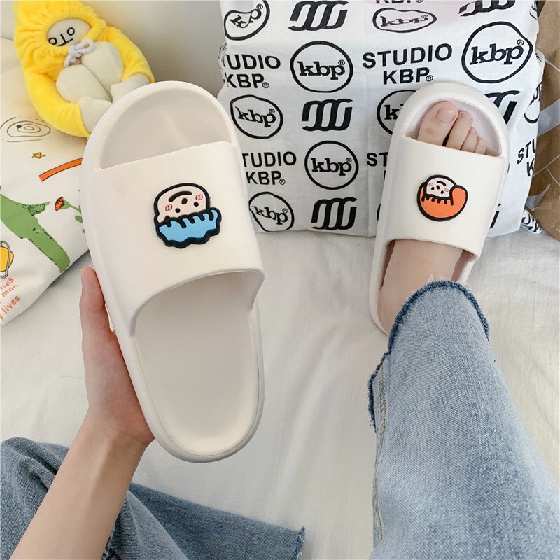 Dép Bánh Mì Nam Nữ Dép Quai Hình Chibi Dễ Thương Ngộ Nghĩnh