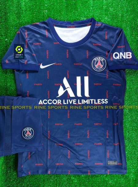 Hàng Thailand Super Bộ áo bóng đá PSG – Paris Saint Germain xanhđen hàng Super thailand 2021-2022 Giống thi đấu