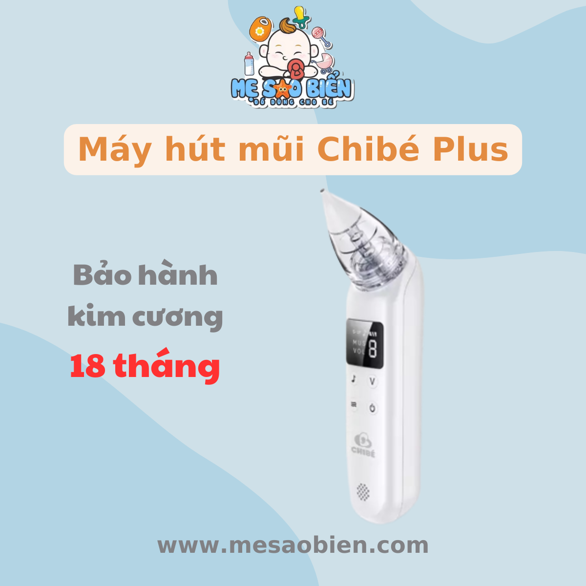 Máy hút mũi trẻ em Chibé Plus Chibe
