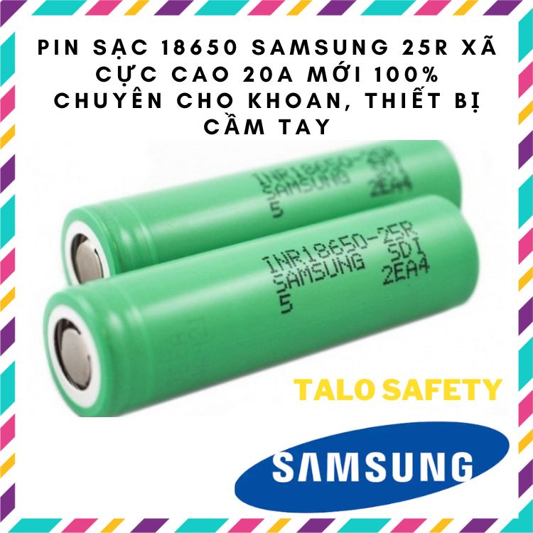 Pin sạc18650 ss25r 18650 3.7v
