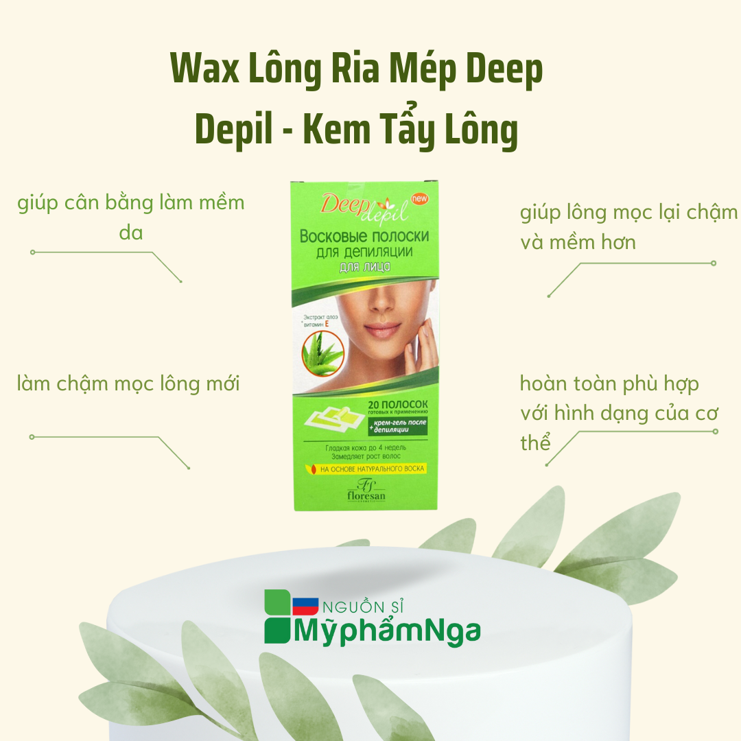Wax lông mặt - Wax ria mép Deep Depil