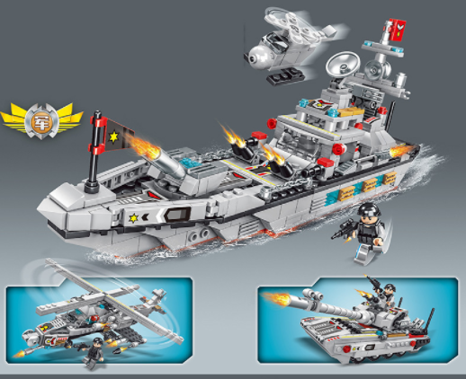 Bộ đồ chơi Lego tàu quan su khổng lồ giúp trẻ tư duy trí tuệ xếp hình lắp ráp sáng tạo