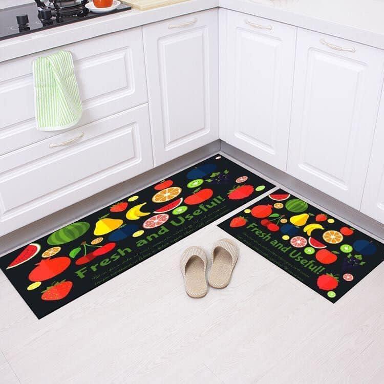 Bộ 2 thảm nhà bếp phong cách hàn quốc