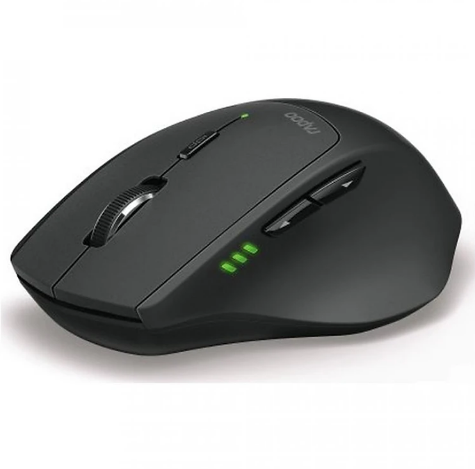 Chuột không dây bluetooth rapoo mt550 kết nối tối đa 4 thiết bị 3 chế độ kết nối - hàng chính hãng