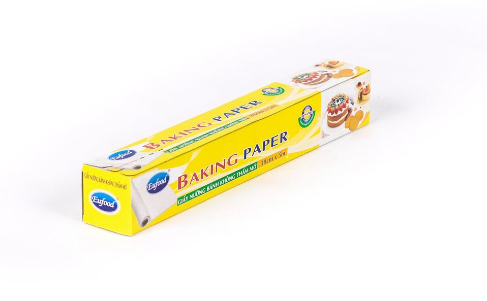 Giấy nến giấy nướng bánh không thấm mỡ Banking paper Eufood (30cm x 5m) - 24 tép/túi