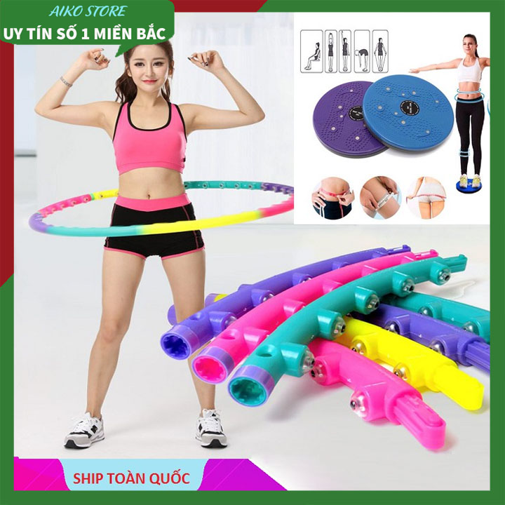 Vòng lắc eo- Vòng lắc eo Massage Hoop bằng nhựa, Vòng lắc eo giảm cân hiệu quả - Vòng massage giảm mỡ - Vòng giảm cân