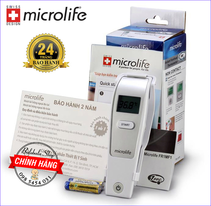 [CHÍNH HÃNG] Nhiệt kế hồng ngoại đo trán Microlife FR1MF1 bảo hành chính hãng 2 năm