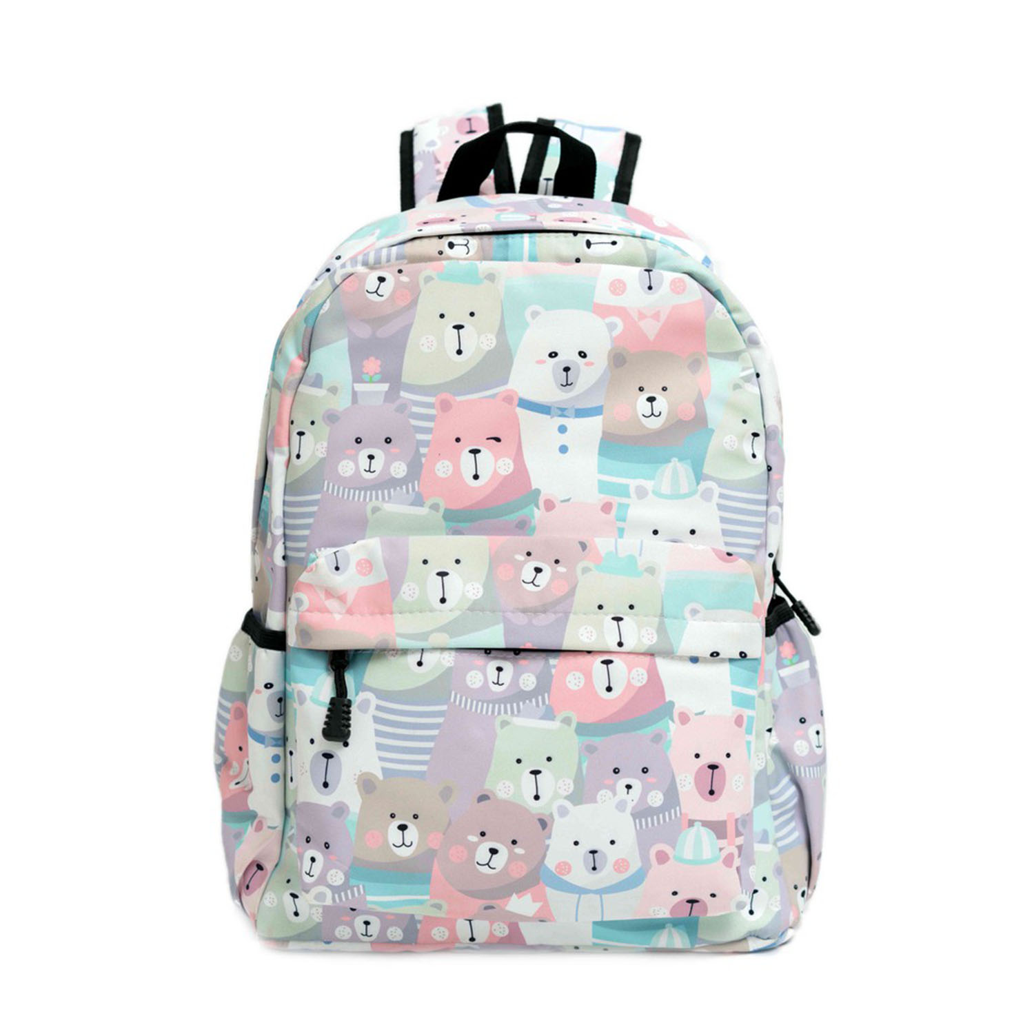 [HCM]Balo Nam Nữ Balo Thời Trang Balo Hàn Quốc Balo Phong Cách Vintage Balo Đẹp Balo Họa Tiết Balo Đi Học Balo Đi Chơi Balo Du Lịch - "Con Gấu" - BL Vintage004