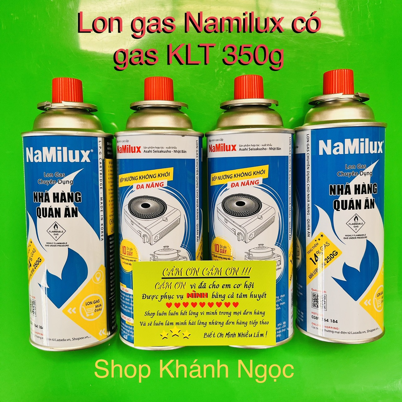 4 Lon gas mini Namilux Mới Hàng Nguyên Đai - Điện Máy giá Rẻ Store