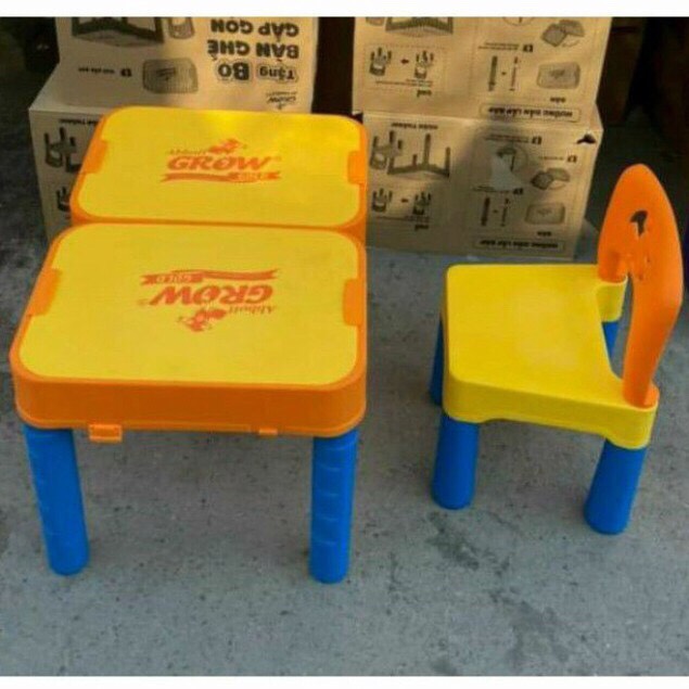 Bộ bàn ghế gấp gọn GROW,bộ bàn ghế tiện lợi cho bé-số lượng có hạn nhanh tay chỉ còn vài bộ giá rẻ