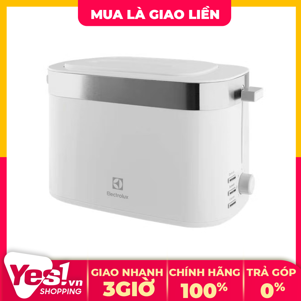 Máy nướng bánh mì electrolux e2ts1-100w - bảo hành chính hãng - voucher 10% lên đến 800k