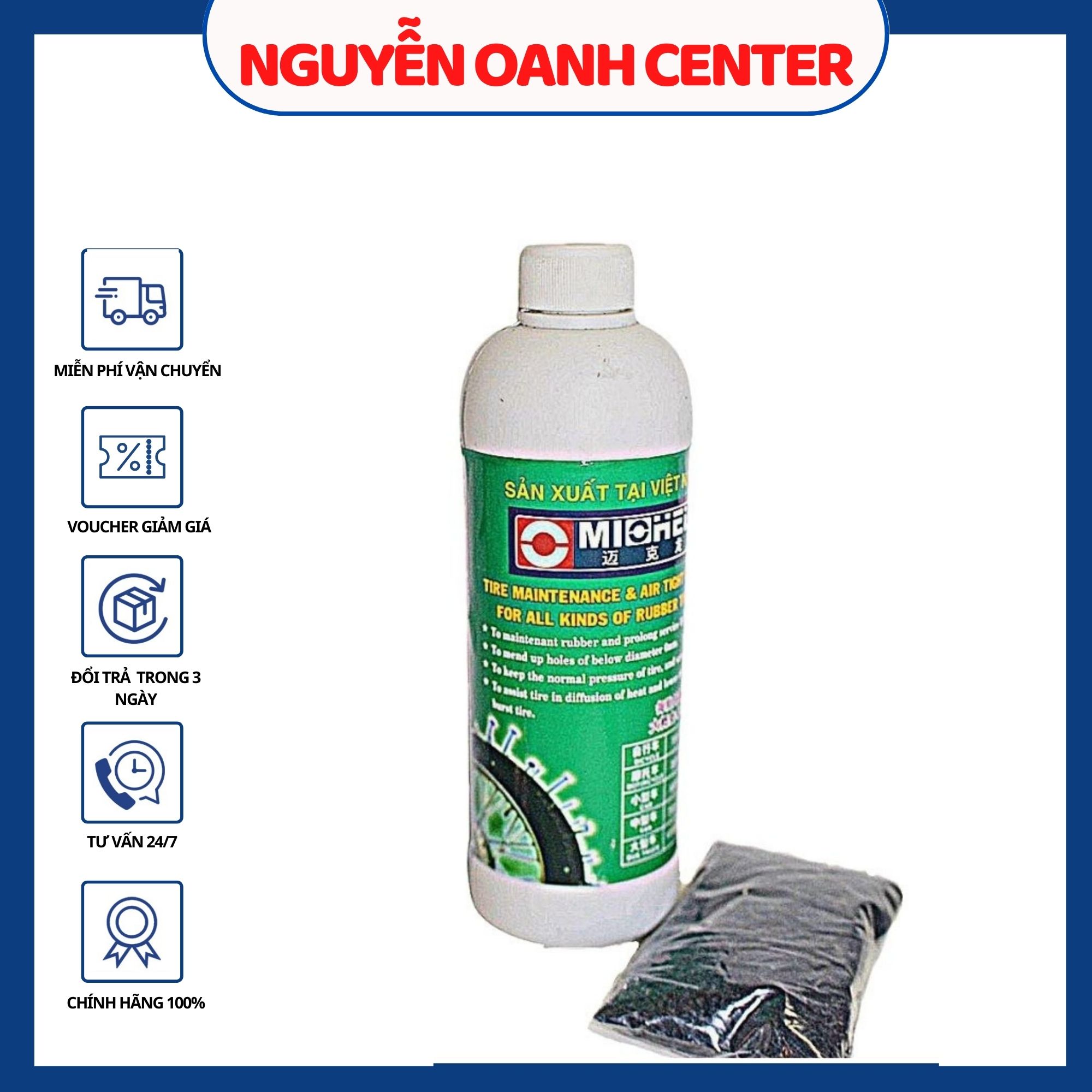 Keo nước tự vá cho xe máy
