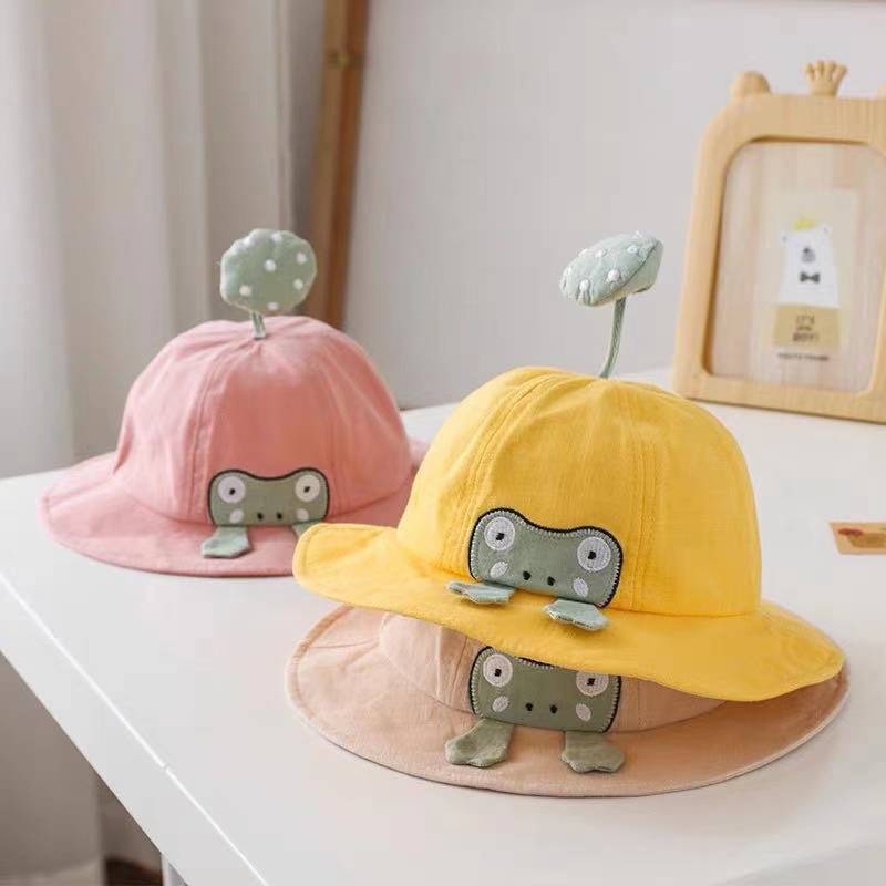 Mũ vành tròn hình ếch xanh dễ thương cho bé trai bé gái
