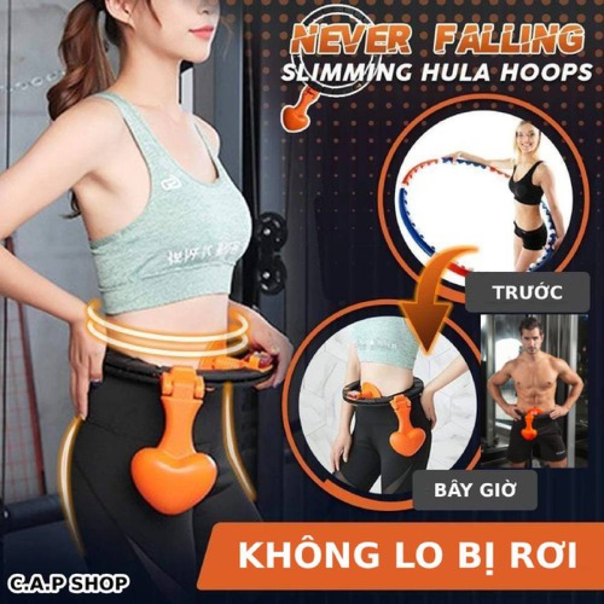 Vòng lắc eo có đồng hồ đếm loại xin hula hoop giảm mỡ bụng nhanh và hiệu quả