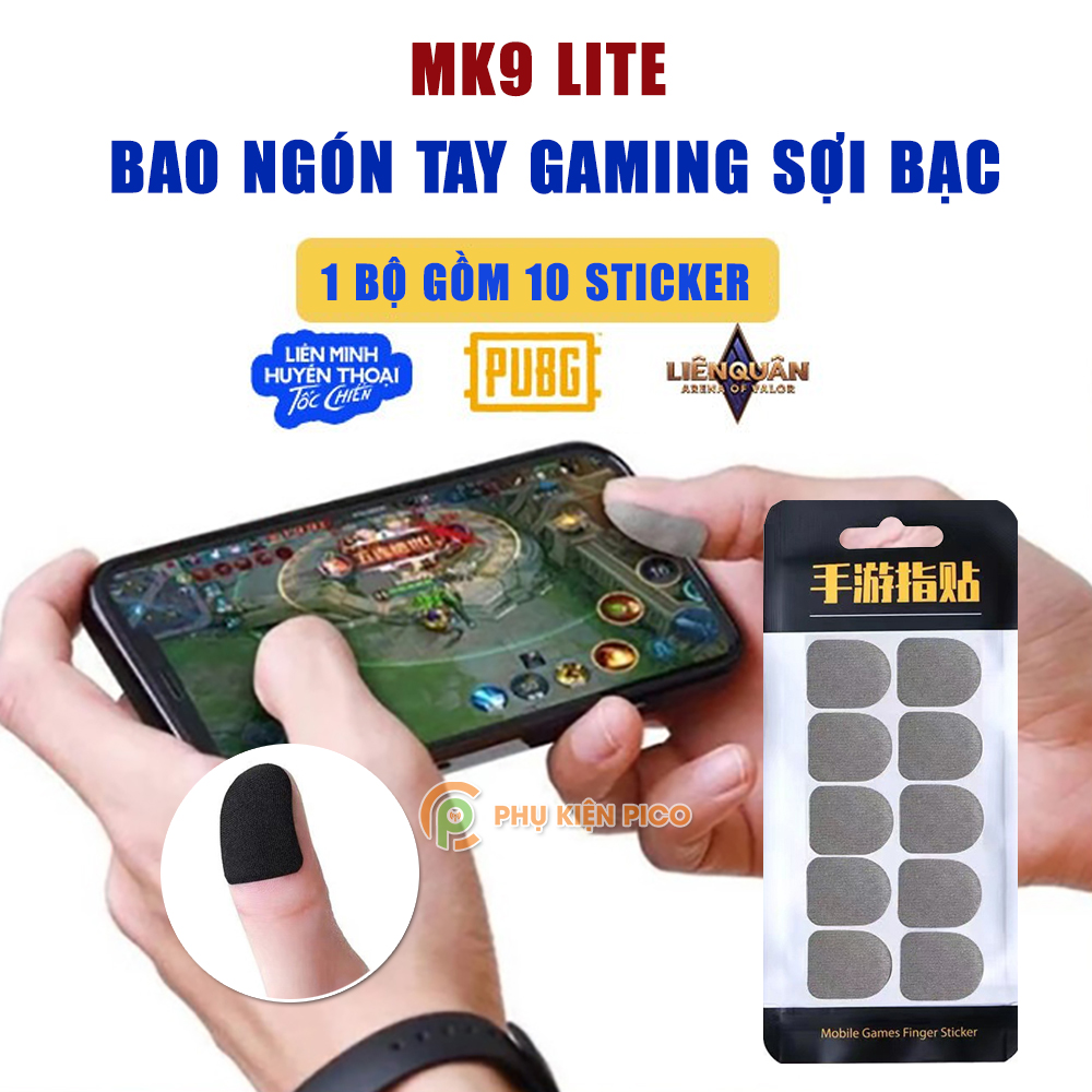Găng tay chơi game - Bao tay chơi game sợi bạc chính hãng Memo chống mồ hôi tay, tăng độ nhạy cảm ứng