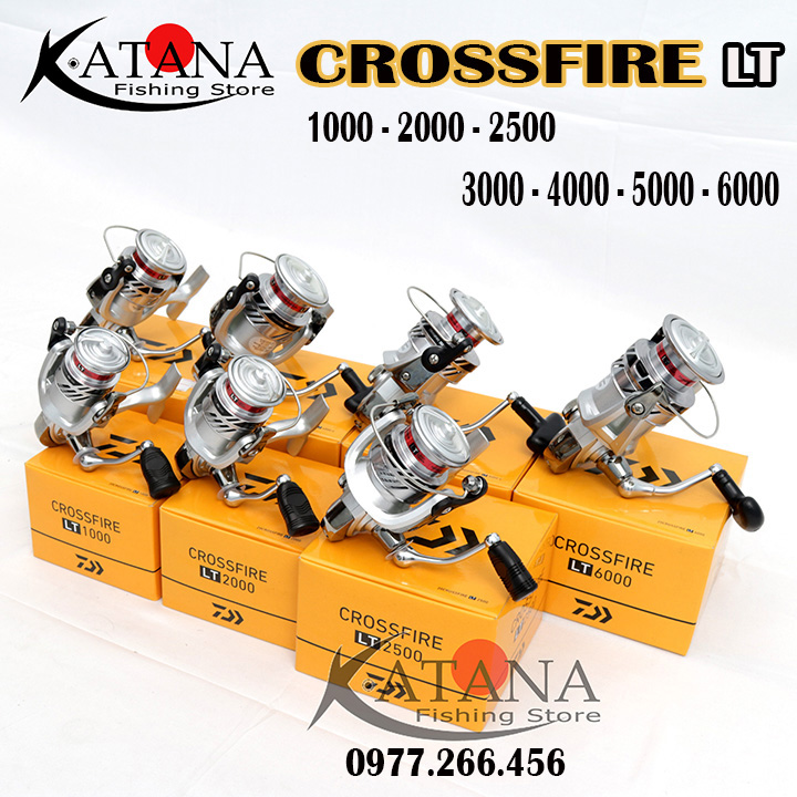 Máy câu daiwa crossfire lt - size 1000 2000 2500 3000 4000 5000 6000
