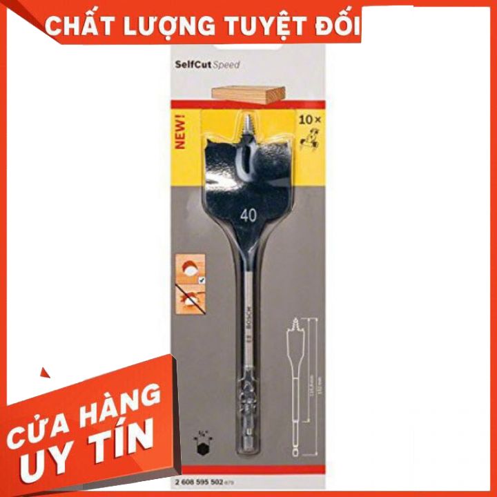 [Chính Hãng] 40mm Mũi khoan gỗ đuôi cá 2608595502