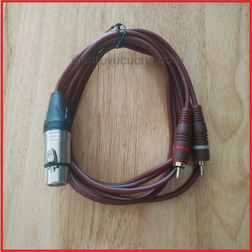 Dây tín hiệu canon ra 2 bông sen