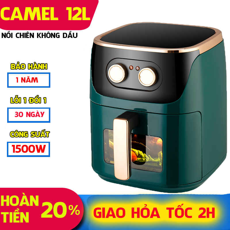 [HÀNG TỐT] Nồi Chiên Không Dầu CAMEL/ZODAN dung tích 7- 12L - BẢO HÀNH 1 NĂM, noi chien không dầu, nôi chiên không dầu, nôi chien không dầu, noi chien ko dầu, air fryer, lò chiên không dầu, nồi chien không dầu, lò nướng không dầu
