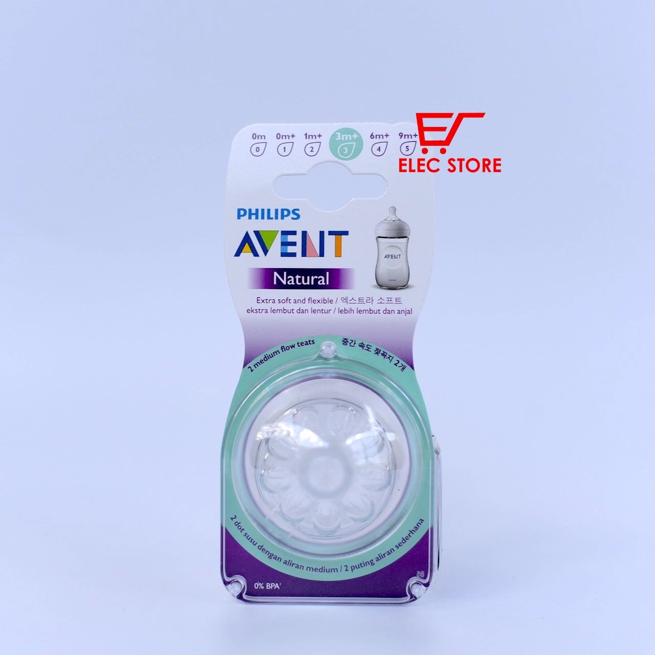 Núm ti philips avent natural số 3