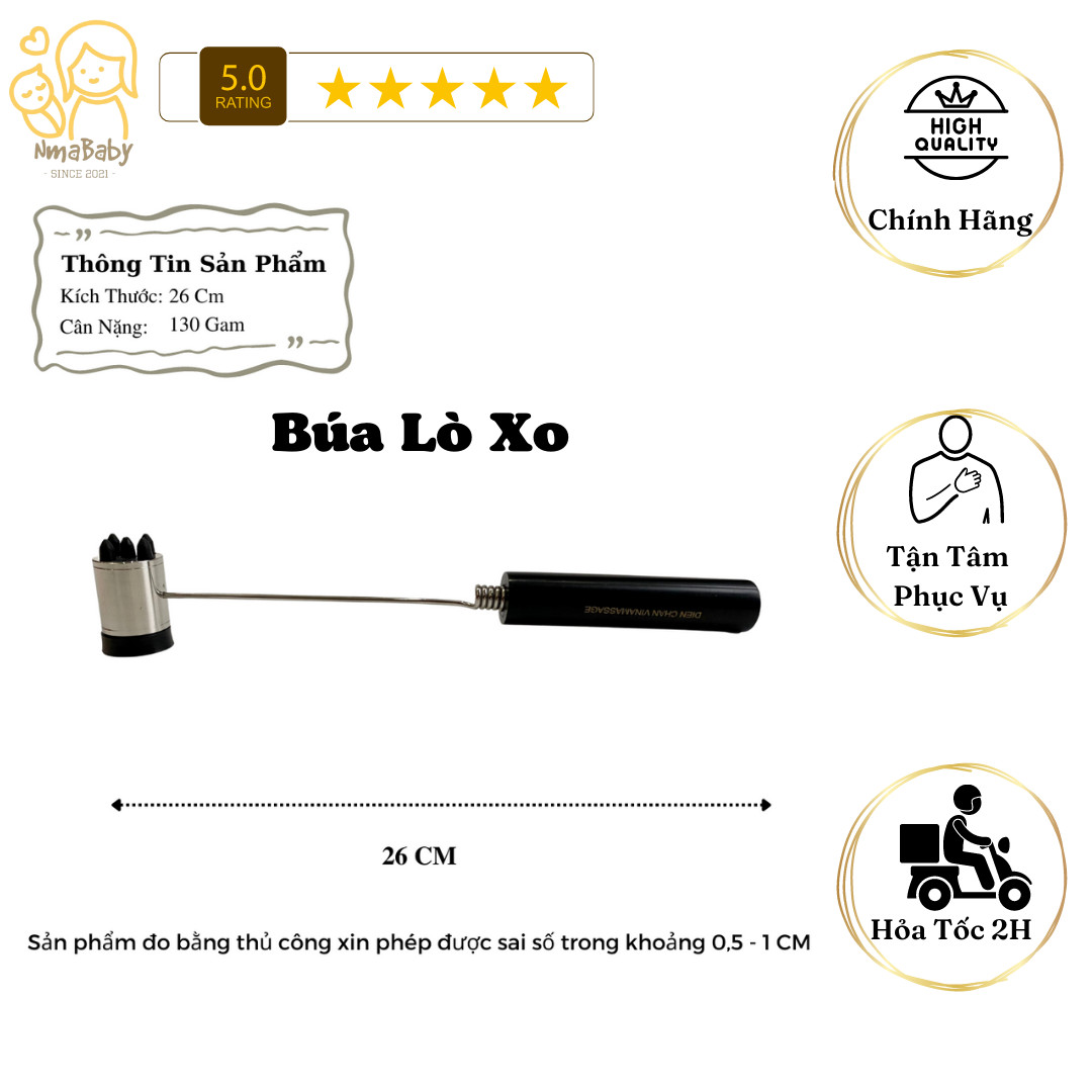 Dụng cụ diện chẩn - búa lớn lò xo - hãng vinamassage
