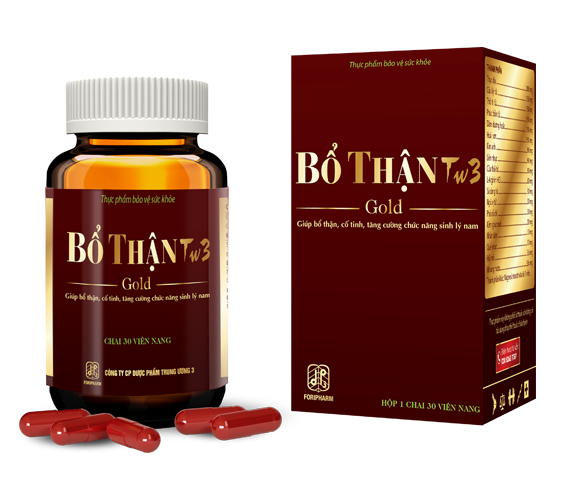 Bổ thận tw3 gold - tăng cường sinh lý nam - hộp 30 viên