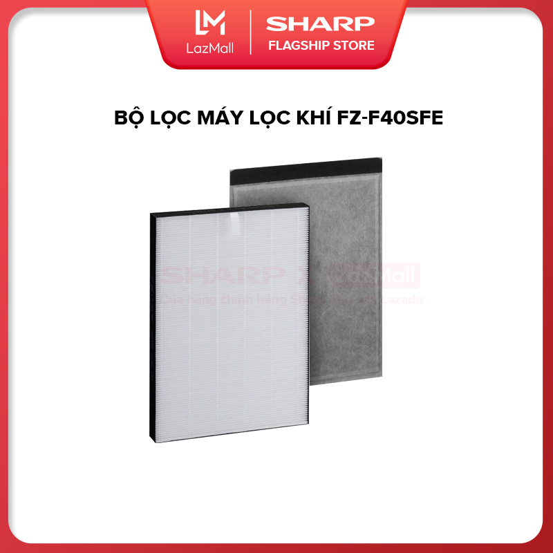 [Phụ kiện]Bộ Lọc HEPA Và Bộ Lọc Khử Mùi Sharp FZ-F40SFE Áp Dụng Cho Các Máy FP-F40E-W FP-FM40E - Hàng Chính Hãng