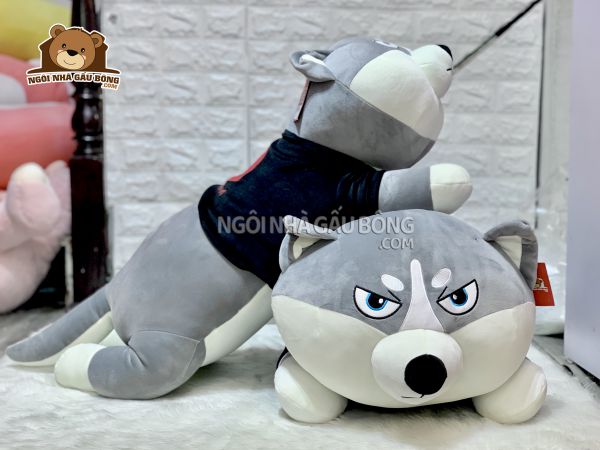 Gấu Bông Ôm NgủGối Ôm Chó Husky Mặc Áo size 1m1  1m5 Gấu Búp Bê Búp Bê Gối Ngủ Thú Nhồi Bông Búp Bê Bé Trai Bé Gái Quà Tặng Sinh Nhật Bạn Gái