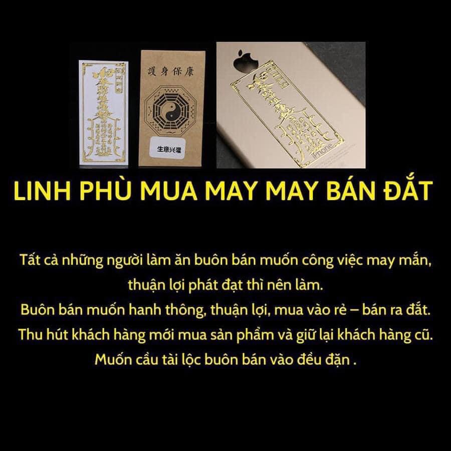 Linh phù dán hộ thân bảo vệ, hộ mệnh bình an, quý nhân phù trợ, may mắn