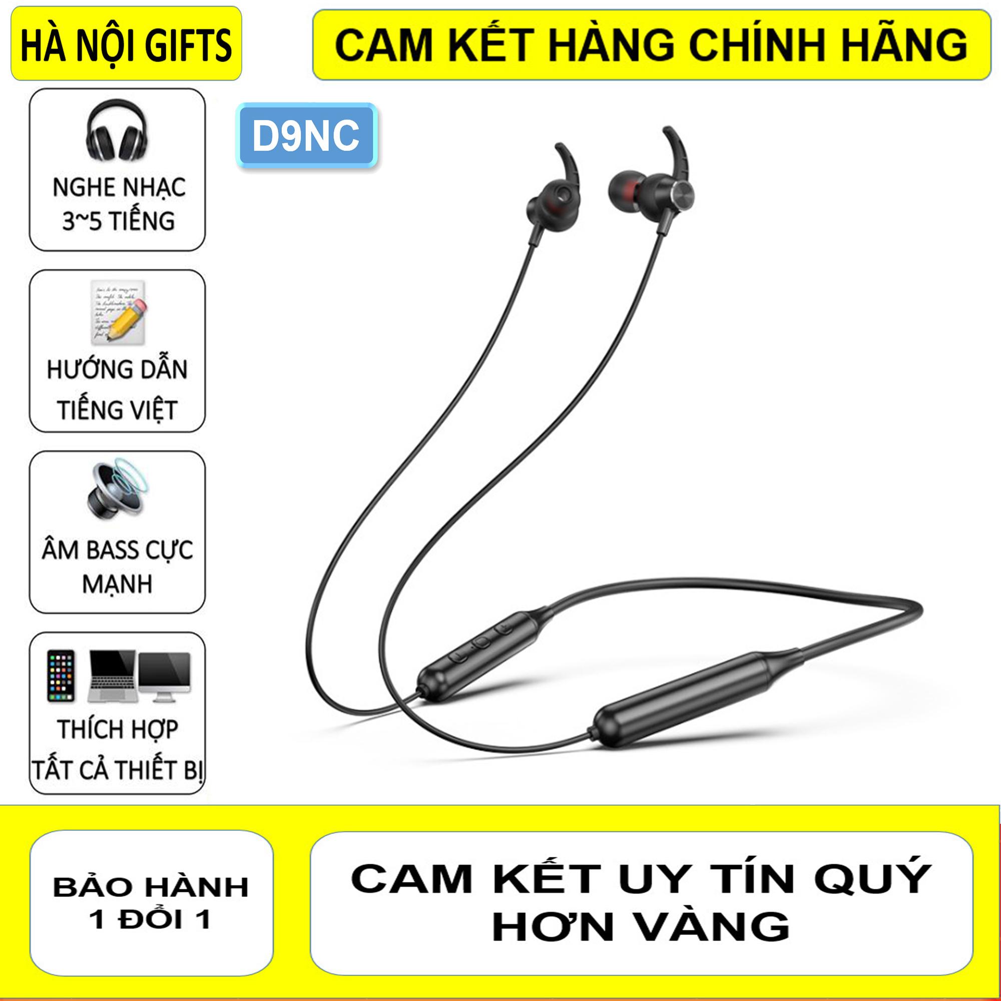 Tai nghe bluetooth 5.0 Cao Cấp D9 Tinh Tế Đẳng Cấp, Pin Siêu Trâu Sử Dụng Đến 10h, Siêu Bass Cực Mạnh, Chế Độ Hút Từ Chống Ồn, Chống Nước, Tương Thích Mọi Dòng Điện Thoại, Kiểu Dáng Thể Thao Năng Động Cá Tính, Hiện Đại
