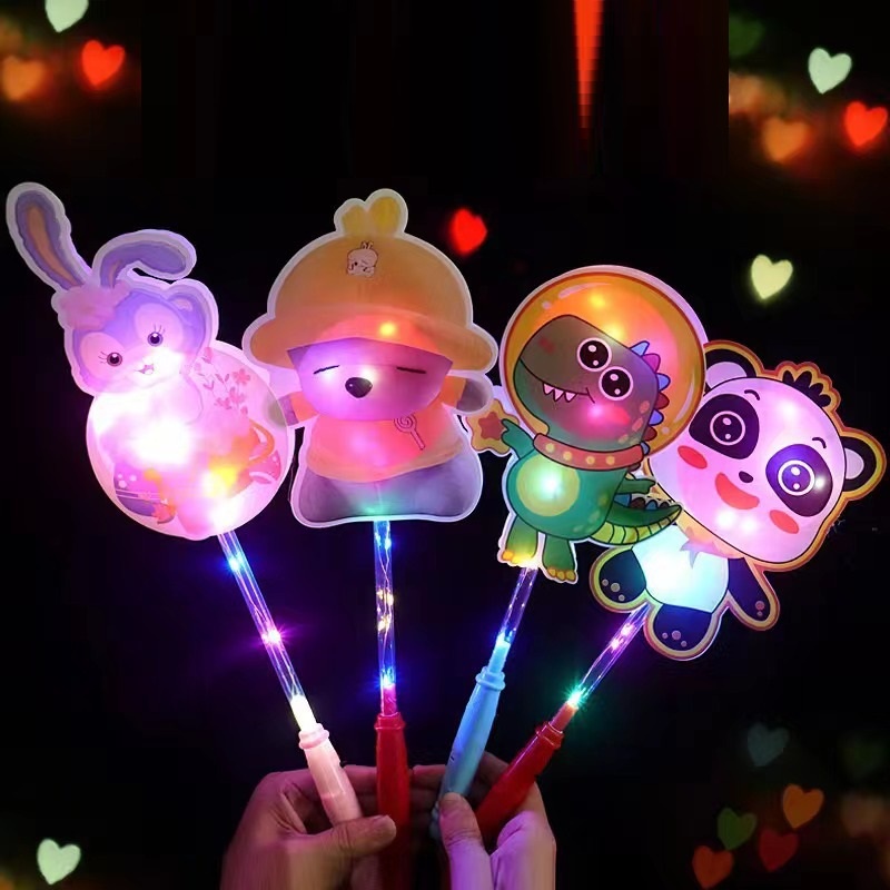 Đồ chơi gậy phát sáng hình thú cho bé,lồng đèn trung thu