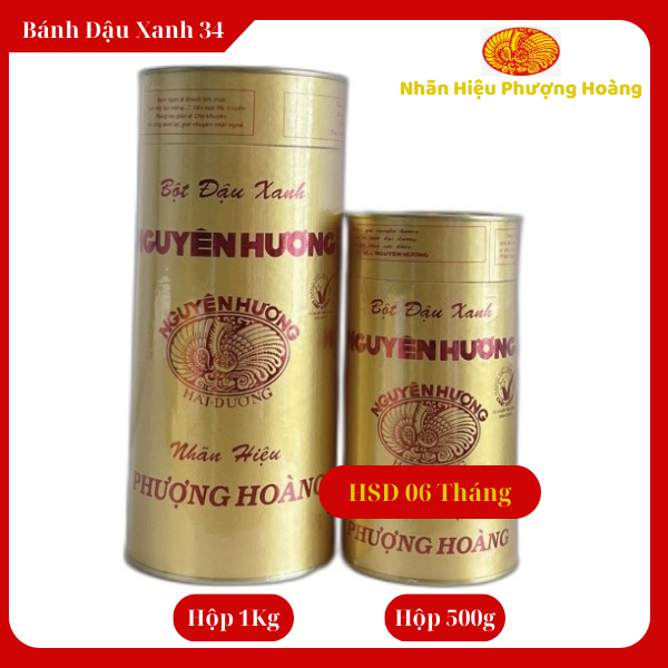 Hộp Bột Đậu Xanh Nguyên Hương Không Đường