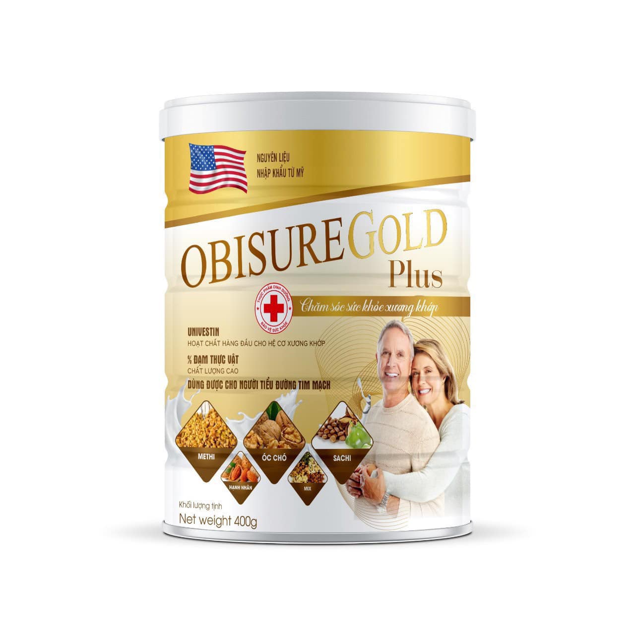 Sữa Xương Khớp Obisure Gold Plus, giúp nuôi dưỡng và bảo vệ sụn khớp, giảm đau nhức xương khớp giúp xương khớp chắc khỏe