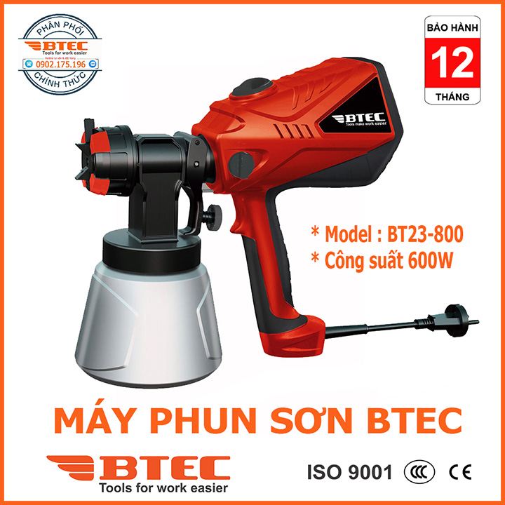 Máy Phun Sơn Bằng Điện Btec 600w