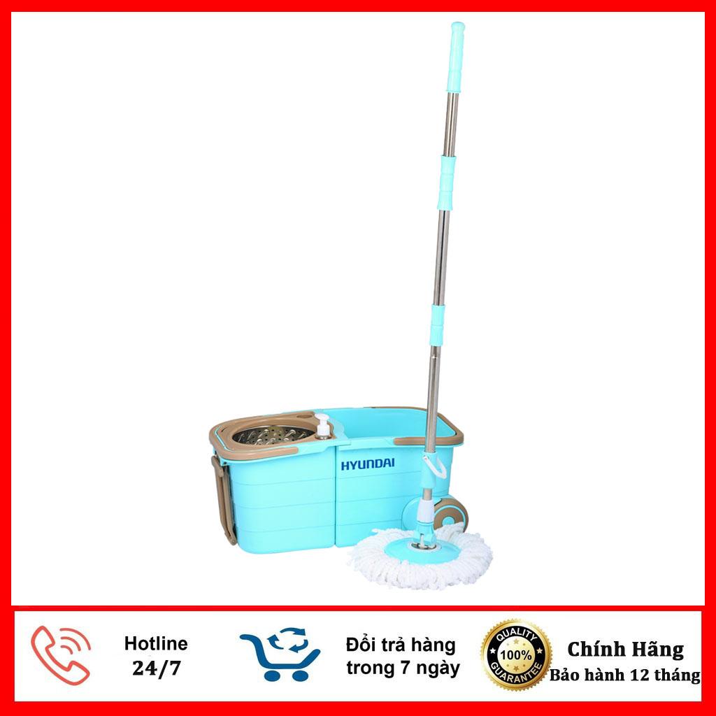 Bộ cây lau nhà tự vắt thông minh cao cấp chất lượng hyundai hde 7900bl dung tích 9l - lau nhanh gấp 10 lần thông thường