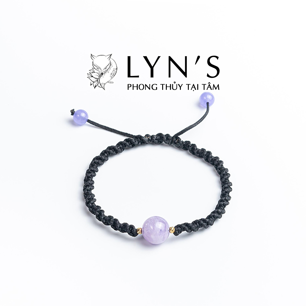 Vòng Tay Xoắn Lyn’s Phong Thuỷ Handmade Đá Thạch Anh Tím