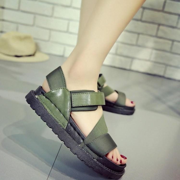 Sandal quai ngang đế cao su êm chân DG3