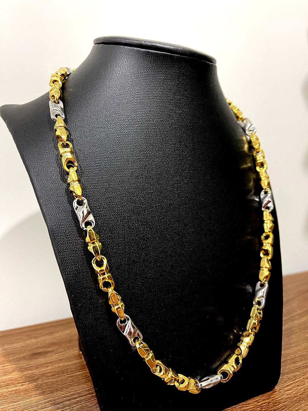 Dây Chuyền Nam Titanium Cao Cấp Mạ Vàng