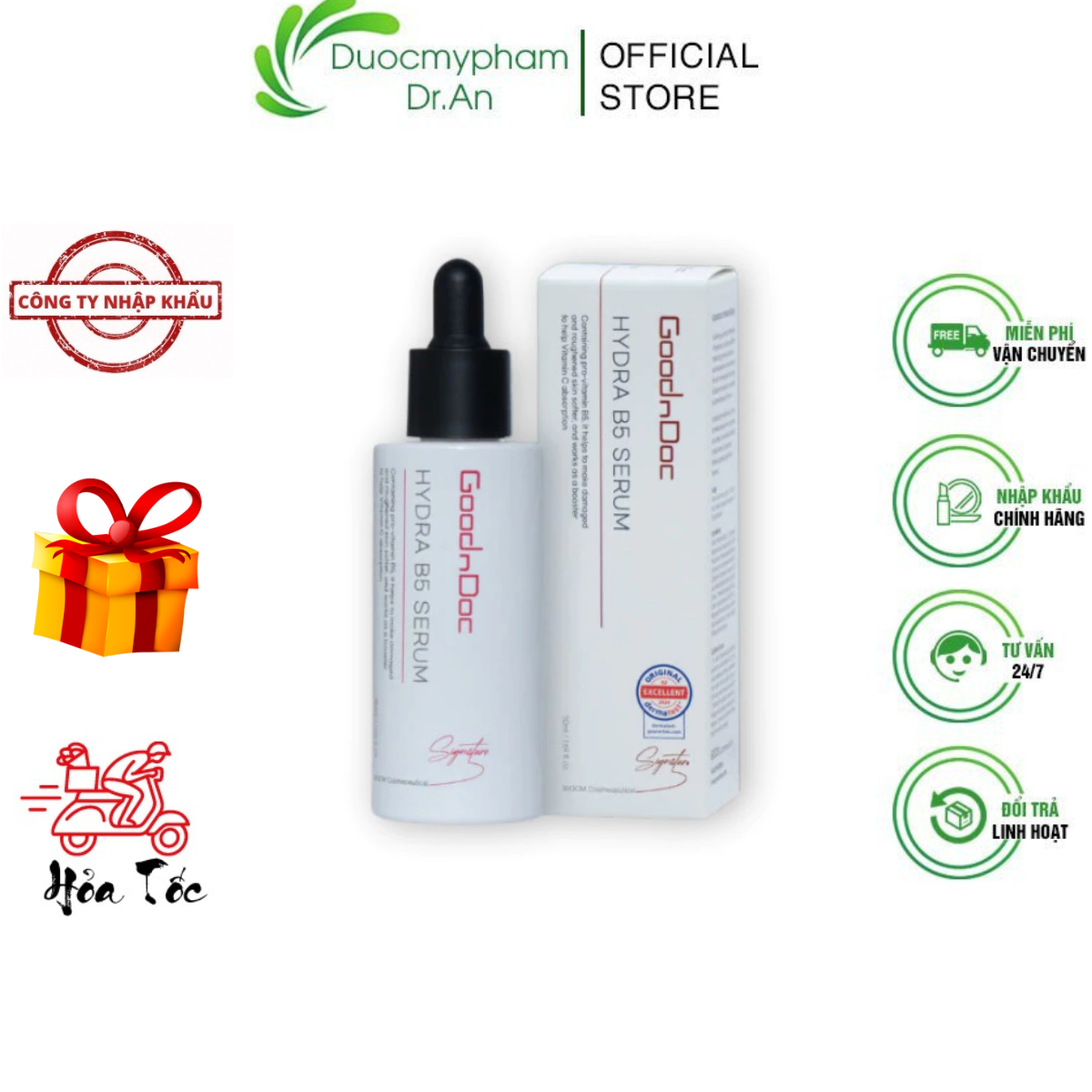 Imports-cream pennywort goodndoc Centella Repair Cream moisturizing repair reduction intensive lightening brightening anti aging skin-duocmyphamdran - 4