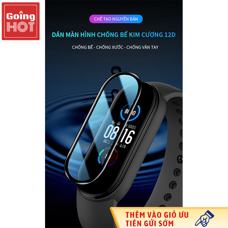 Dán màn hình bề mặt cong nhiệt 3D thích hợp cho đồng hồ đeo tay Mi Band 5, composite toàn màn hình PMMA,  đồng hồ đeo tay Mi 4TPU màng thủy lực NFC