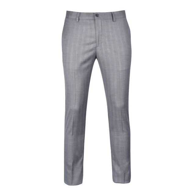 Quần âu Owen - QD22410 dáng Trendy màu Xám nhạt kẻ sọc