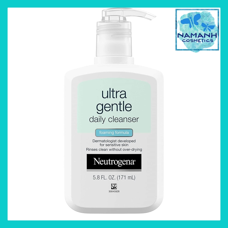 Sữa rửa mặt cho da dầu, nhạy cảm Neutrogena Ultra Gentle Daily Facial Cleanser Foaming Formula 171mL
