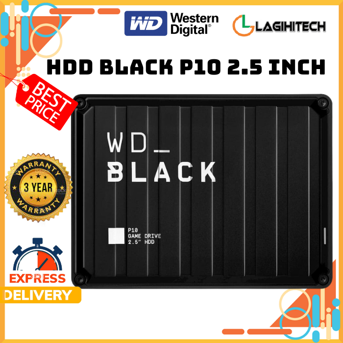 *LAGIHITECH* Ổ Cứng Di Động HDD WD Black P10 2TB / 4TB / 5TB 2.5 inch USB 3.2 - Bảo Hành 3 năm