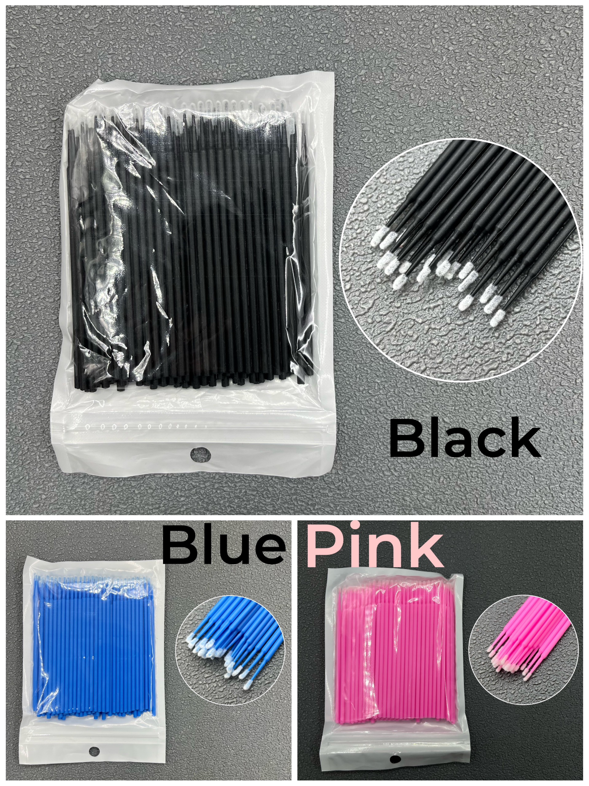 [HCM]Tăm bông vệ sinh mi tăm bông bịch 50 cây_dụng cụ nối mi_Thúy Hà Eyelash